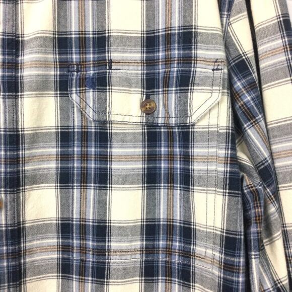 Carhart Relaxed Fit Streetwear Plaid Workwear Button Down Shirt Men's XL Tall - Picture 5 of 16